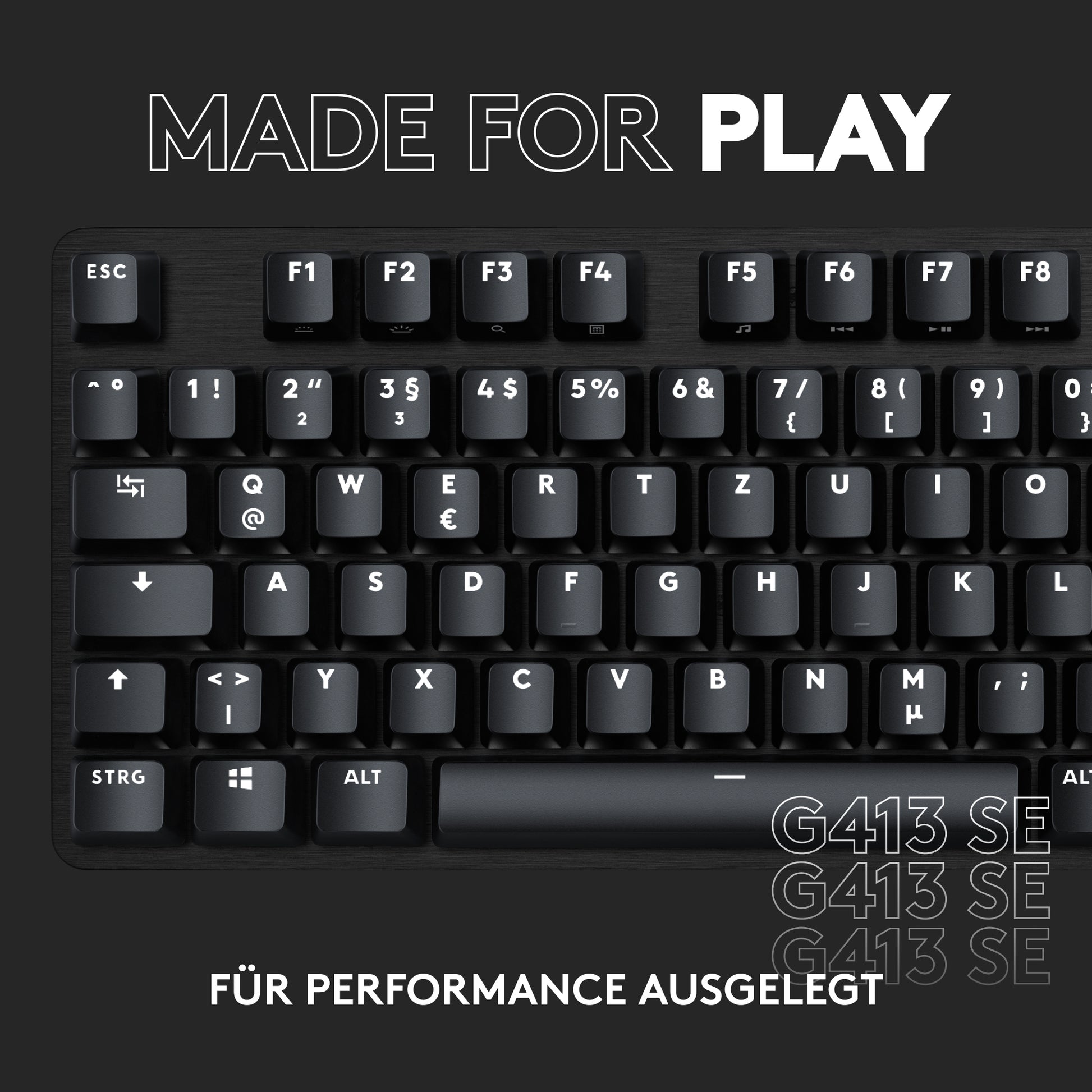 Logitech G G413 SE – Gaming-Tastatur – Mechanisch, Kabelgebunden – USB-A – QWERTZ (CH) – Beleuchtet – Schwarz