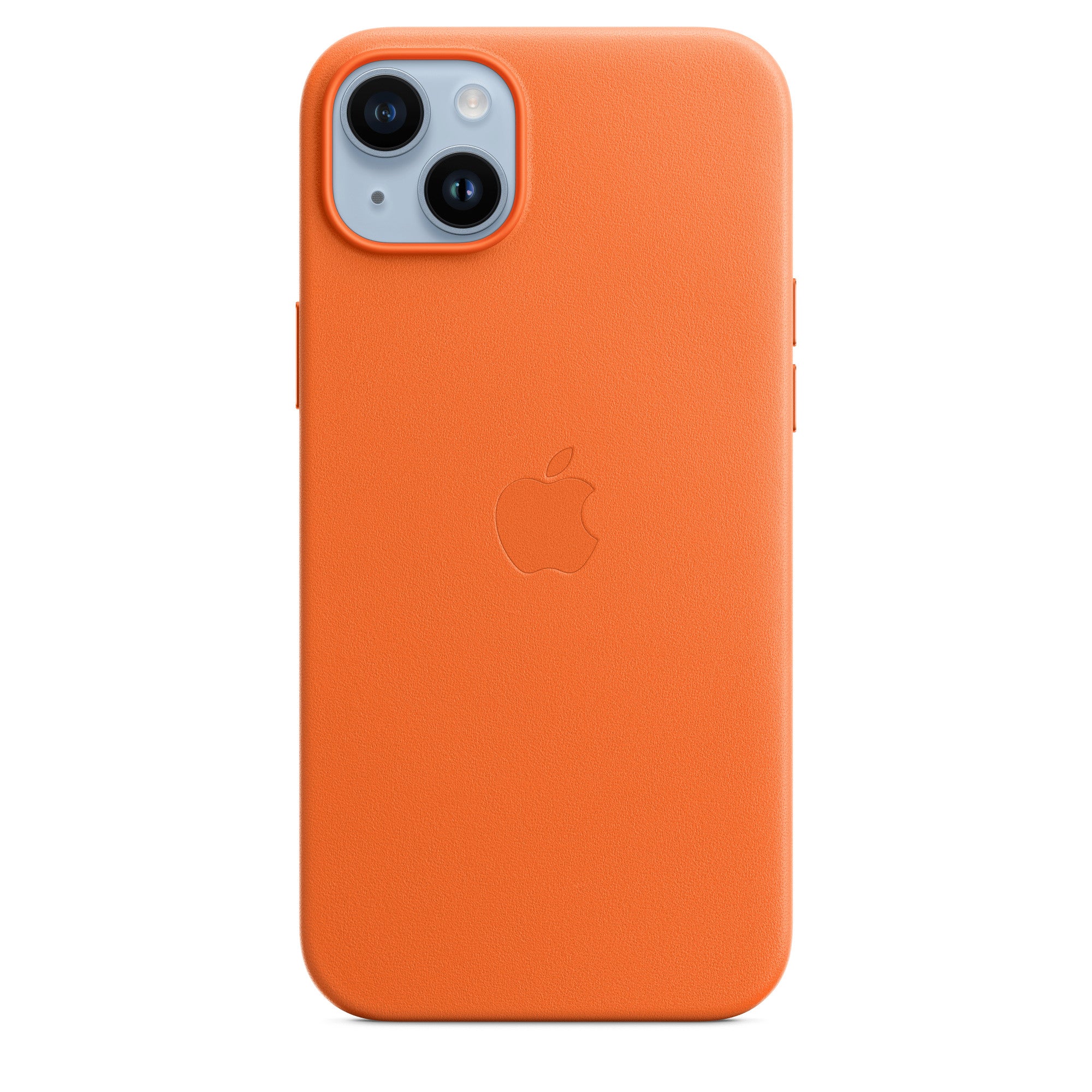 Apple Backcover – für Apple iPhone 14 Plus – orange – Leder – MagSafe kompatibel