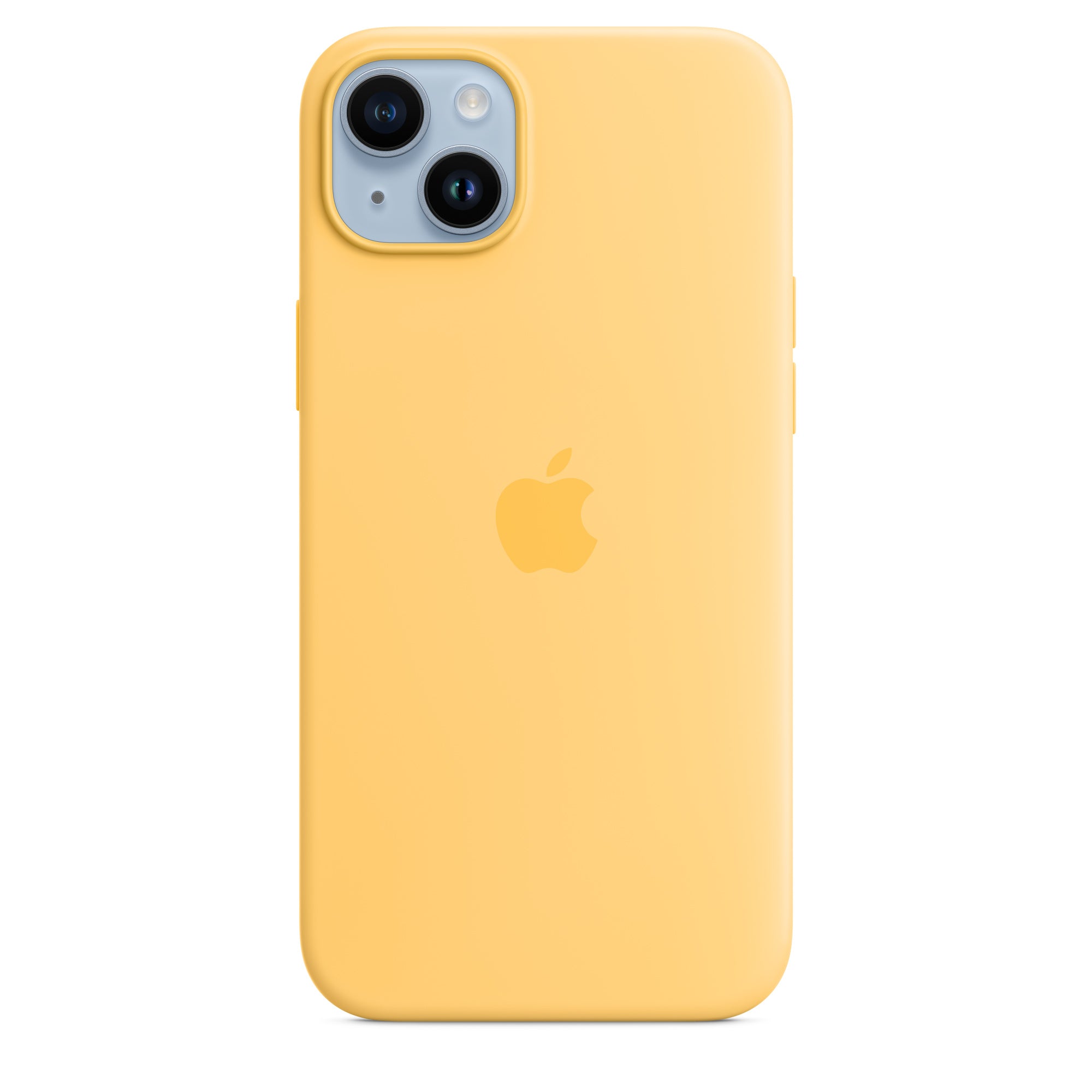 Apple Backcover – für Apple iPhone 14 Plus, MagSafe, Silikon+Mikrofaser, Sunglow