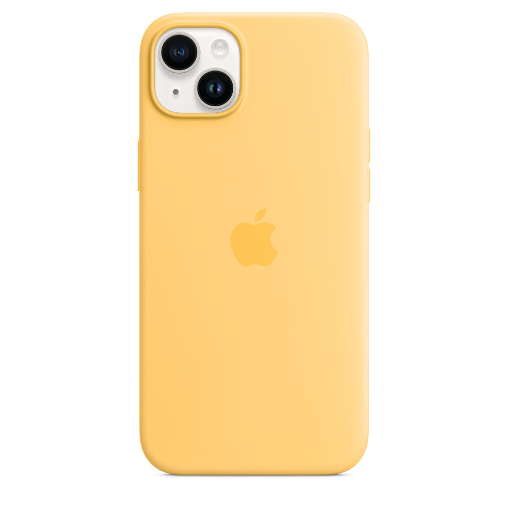 Apple Backcover – für Apple iPhone 14 Plus, MagSafe, Silikon+Mikrofaser, Sunglow