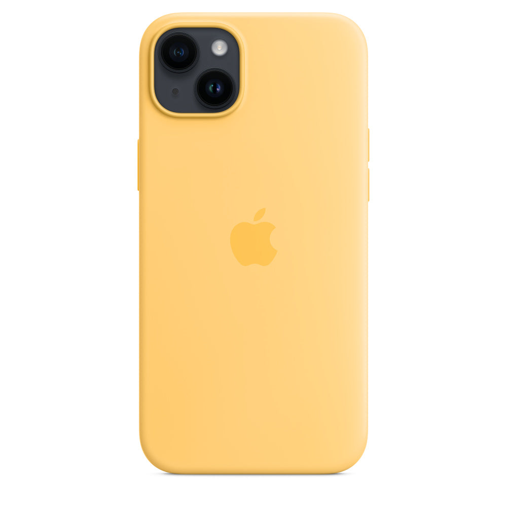 Apple Backcover – für Apple iPhone 14 Plus, MagSafe, Silikon+Mikrofaser, Sunglow
