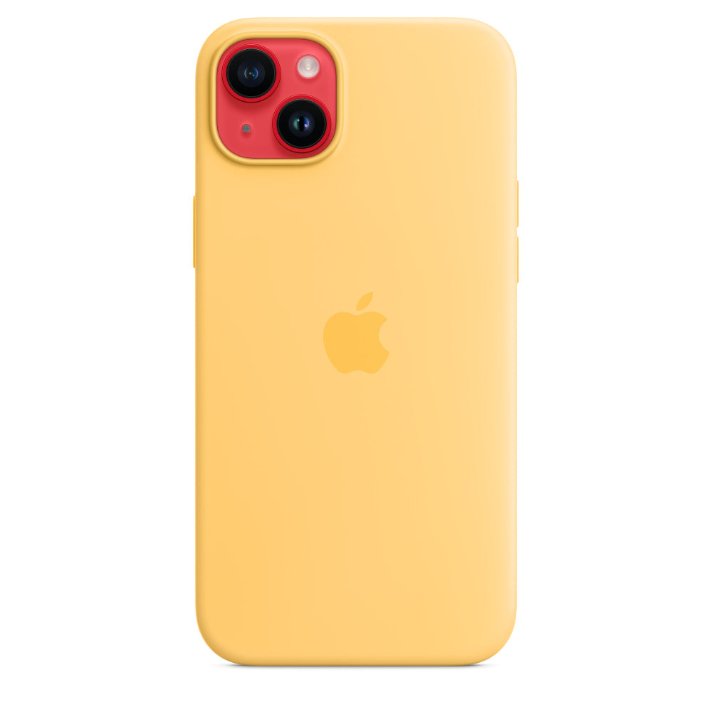 Apple Backcover – für Apple iPhone 14 Plus, MagSafe, Silikon+Mikrofaser, Sunglow