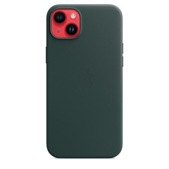 Apple Backcover – für Apple iPhone 14 Plus – grün – Leder – MagSafe-kompatibel