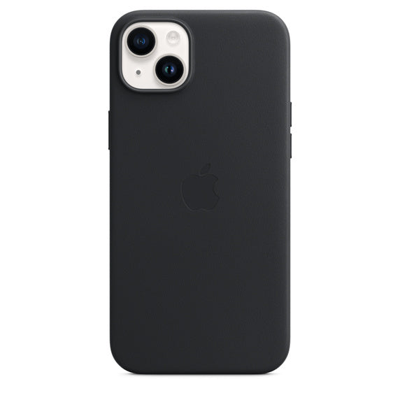 Apple Backcover – für Apple iPhone 14 Plus – schwarz – Leder – MagSafe-kompatibel