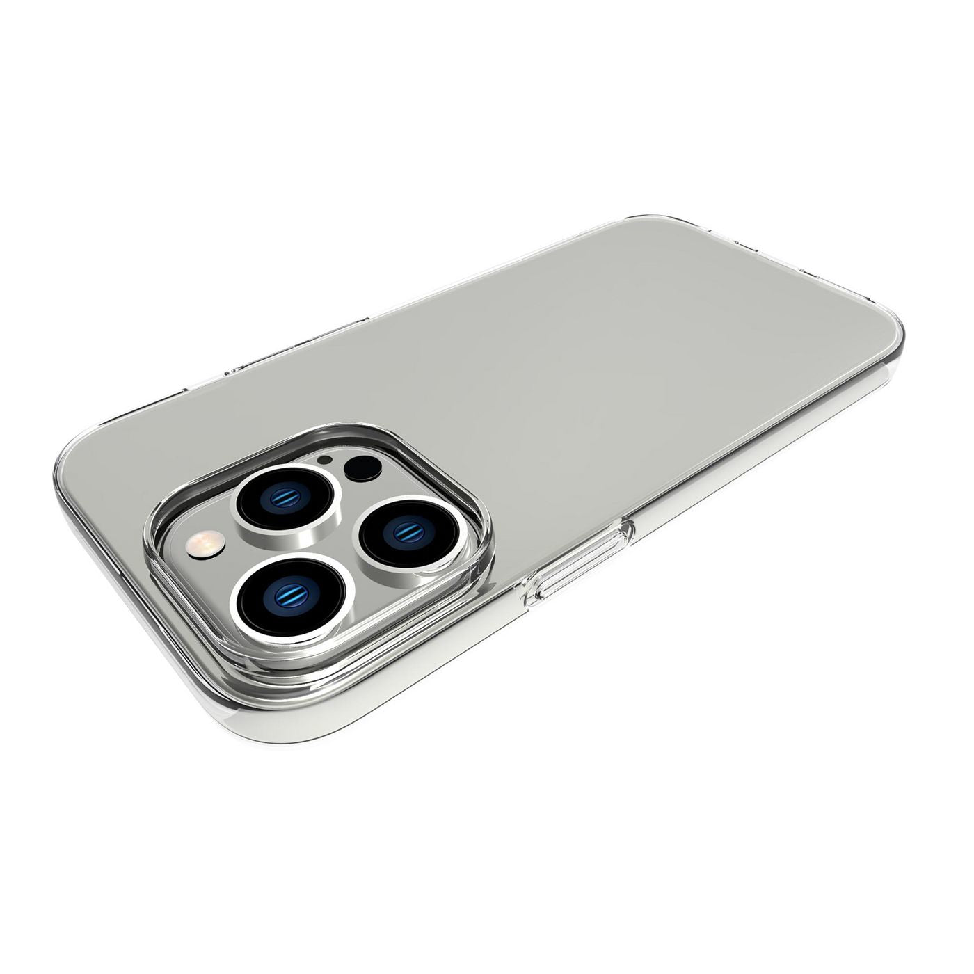 eSTUFF LONDON Backcover – für Apple iPhone 14 Pro, TPU, Transparent, stossfest