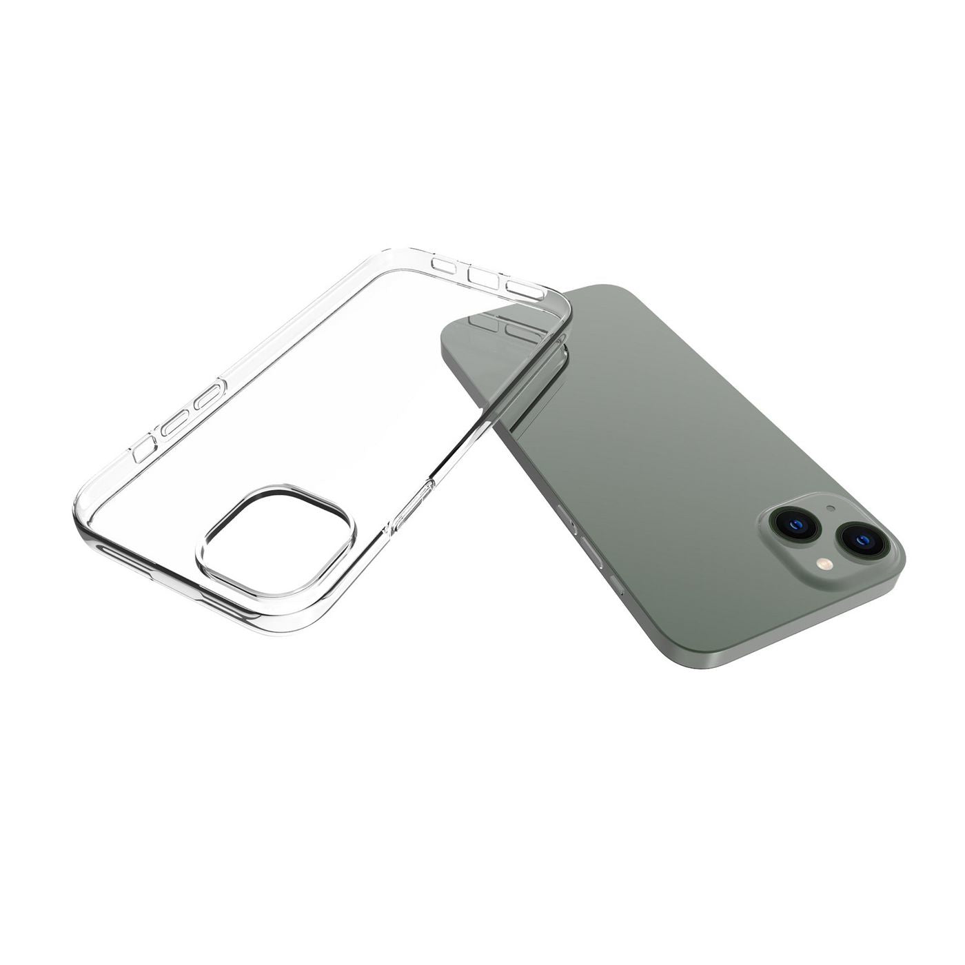 eSTUFF LONDON – Backcover – für Apple iPhone 14 Plus, TPU, Transparent