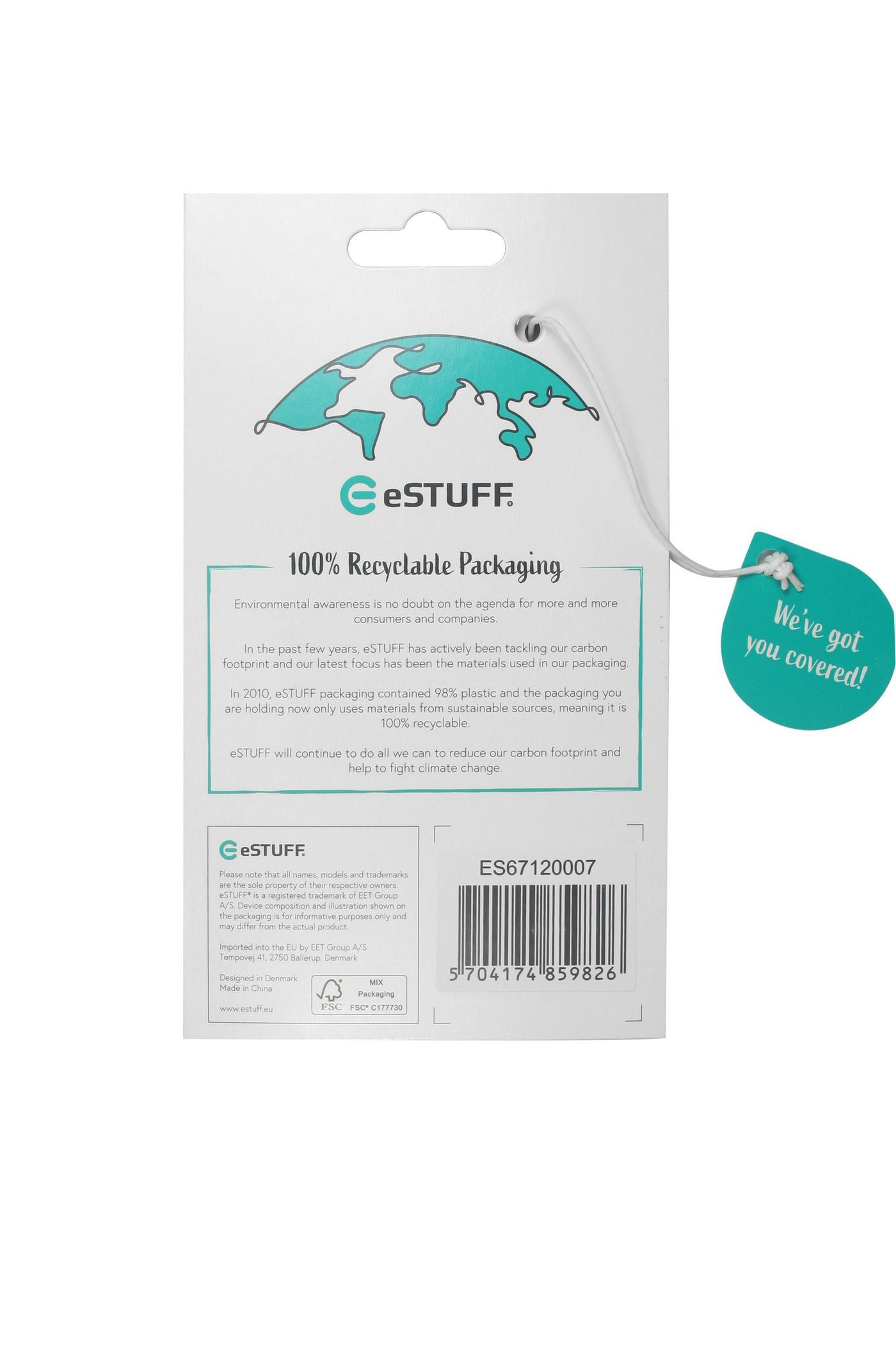 eSTUFF MADRID Backcover – für Apple iPhone 14 Plus, PC, Schwarz, stossfest