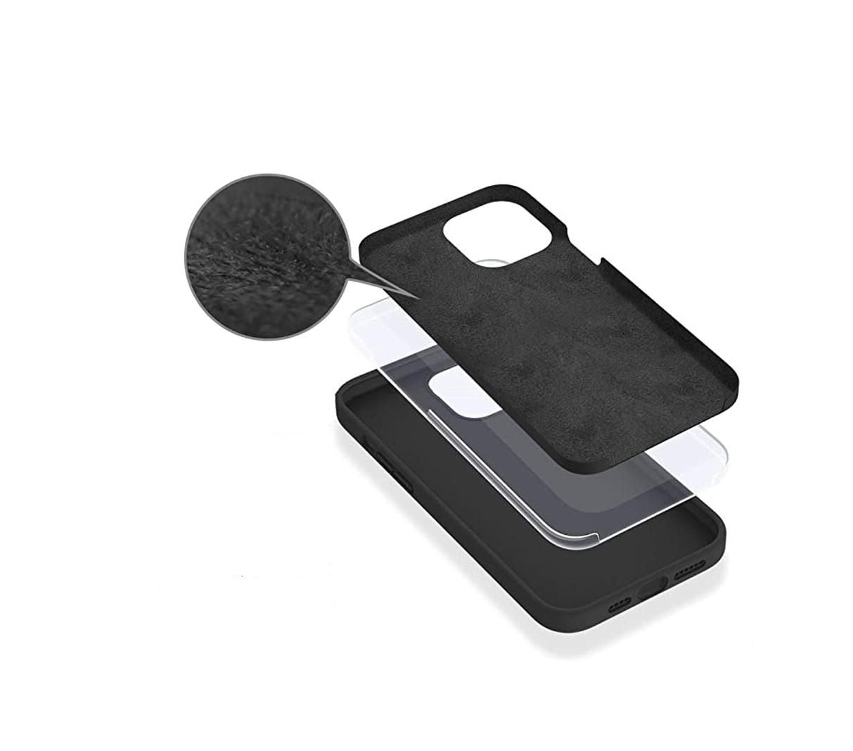 eSTUFF MADRID Backcover – für Apple iPhone 14 Plus, PC, Schwarz, stossfest