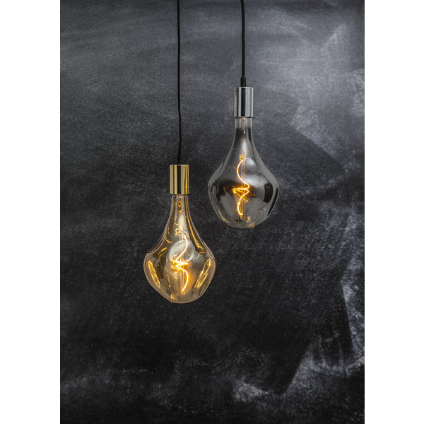 Star Trading Leuchtmittel E27 A165 – Warmweiss 2000 K, 220 lm, 3,8 W, dimmbar – IP44 – 1 Stk. – Gold, Glas