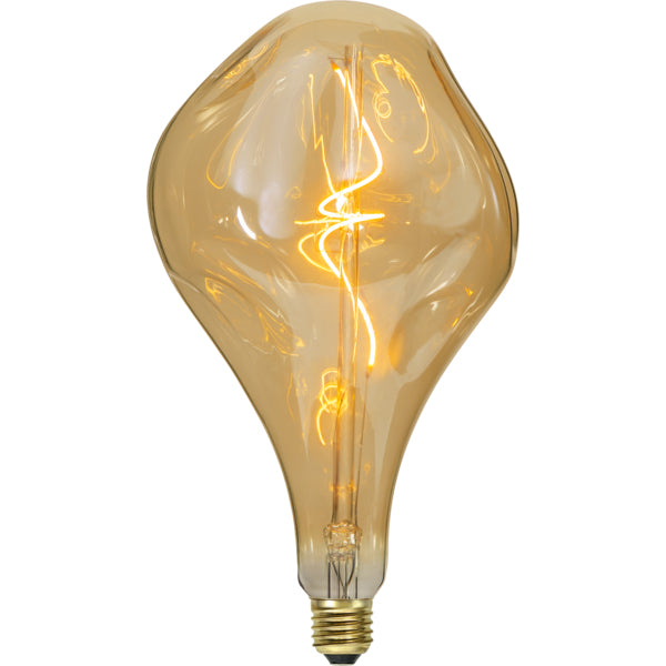 Star Trading Leuchtmittel E27 A165 – Warmweiss 2000 K, 220 lm, 3,8 W, dimmbar – IP44 – 1 Stk. – Gold, Glas