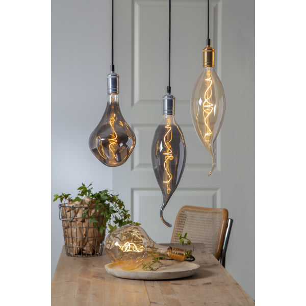 Star Trading Leuchtmittel E27 A165 – Warmweiss 2000 K, 220 lm, 3,8 W, dimmbar – IP44 – 1 Stk. – Gold, Glas