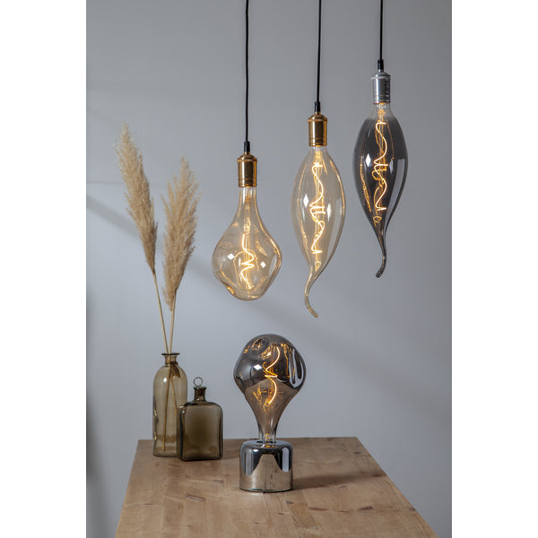 Star Trading Leuchtmittel E27 A165 – Warmweiss 2000 K, 220 lm, 3,8 W, dimmbar – IP44 – 1 Stk. – Gold, Glas