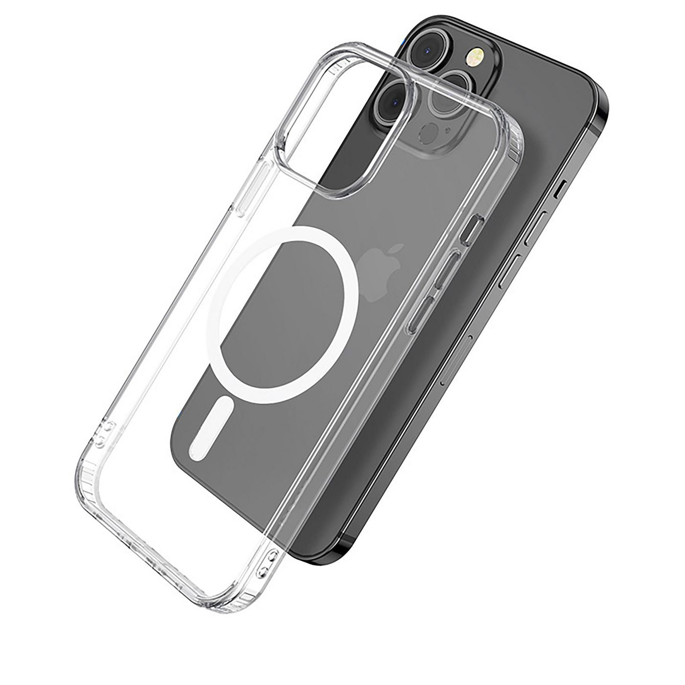 eSTUFF BERLIN Backcover – für Apple iPhone 14 Pro Max, MagSafe, TPU, Transparent