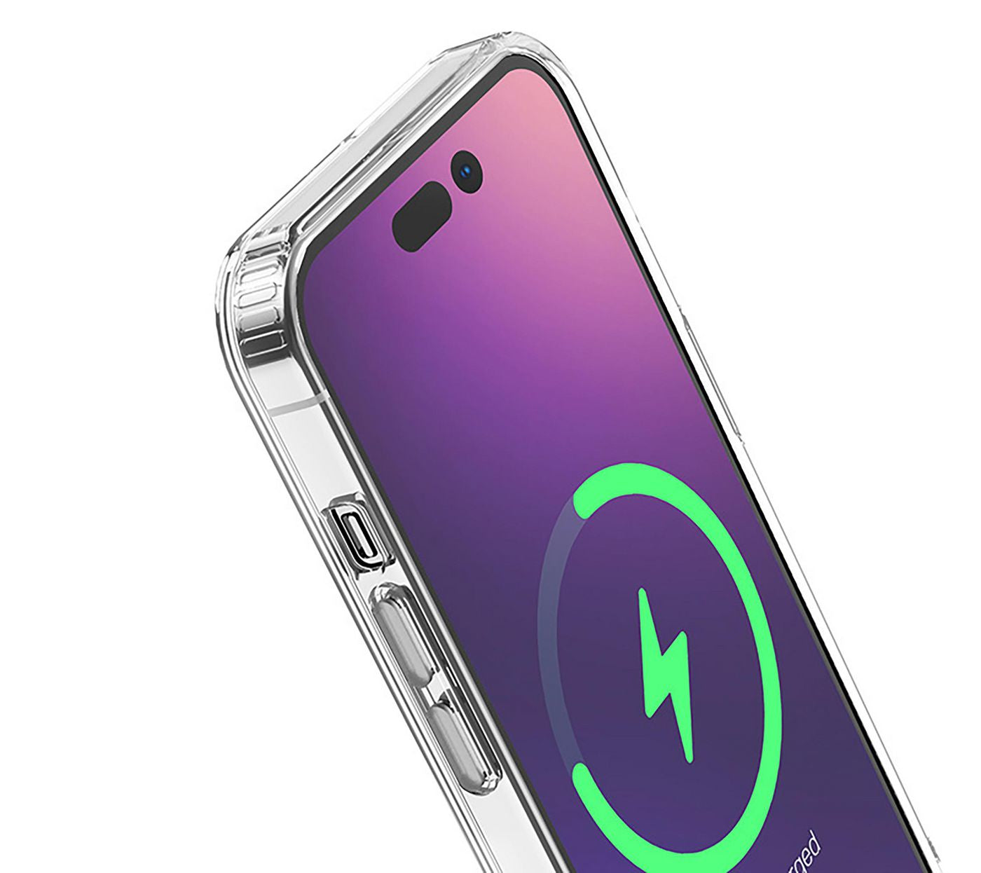 eSTUFF BERLIN Backcover – für Apple iPhone 14 Pro Max, MagSafe, TPU, Transparent