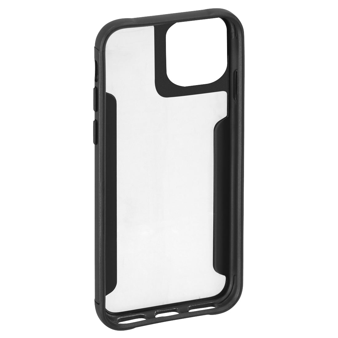 Hama Backcover – für Apple iPhone 14 Plus – transparent/schwarz – PC – kabelloses Aufladen, stossdämpfend