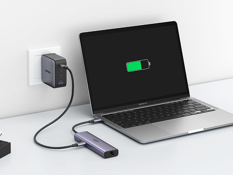 Ugreen 60515 Multiport-Adapter – USB-C, HDMI, 2× USB-A, USB-C, 100 W PD, GbE