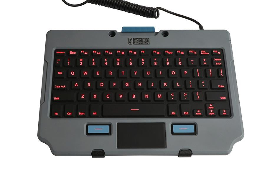 Gamber-Johnson Rugged Lite – Tastatur, ES-Layout (ES), beleuchtet
