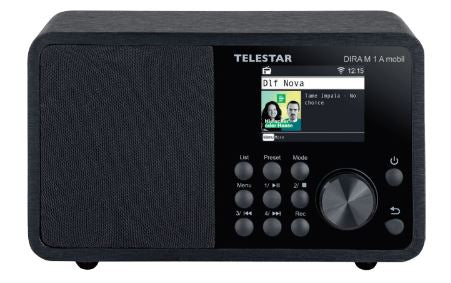 Telestar DIRA M 1 A mobil – DAB-/Internetradio – Portabel – DAB+, Bluetooth – Schwarz