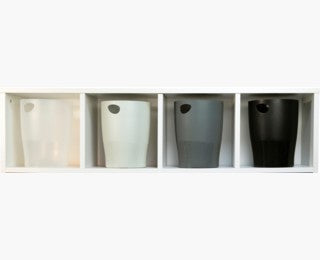 Exacompta Papierkorb – 15 l – Kunststoff (PP), rund – weiss