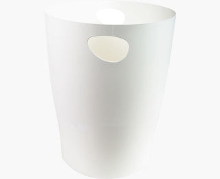 Exacompta Papierkorb – 15 l – Kunststoff (PP), rund – weiss