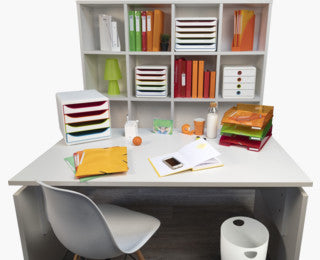 Exacompta Papierkorb – 15 l – Kunststoff (PP), rund – weiss