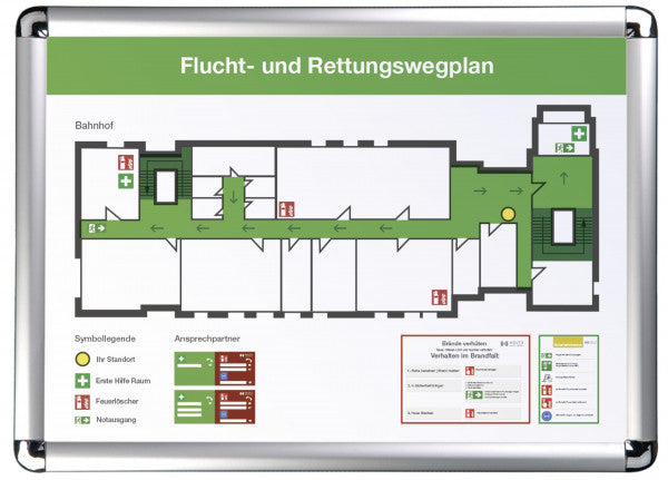 Magnetoplan Klapprahmen SP A1 12171 – Aluminium, Rahmenbreite 25 mm, zur Wandmontage
