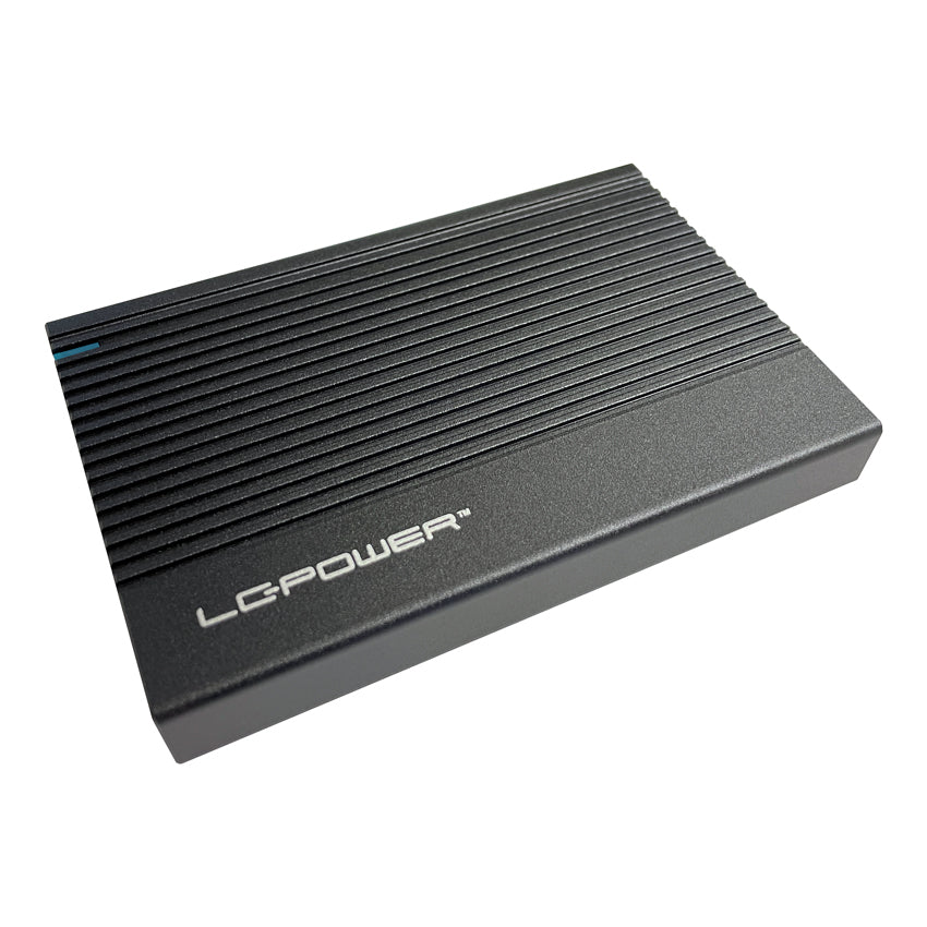 LC-Power LC-25U3-C – 1-Schacht 2,5" HDD/SSD-Gehäuse – USB-C 3.2 Gen 2, SATA III (6 Gbit/s)