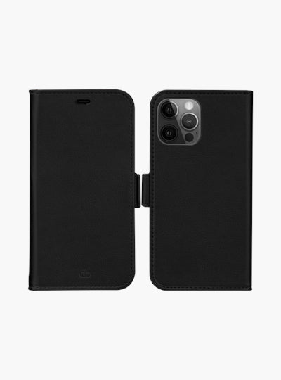 dbramante1928 Stockholm – Wallethülle – für Apple iPhone 12/12 Pro, 3 Kartenfächer, PU, schwarz