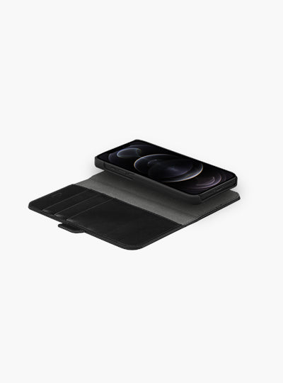dbramante1928 Stockholm – Wallethülle – für Apple iPhone 12/12 Pro, 3 Kartenfächer, PU, schwarz