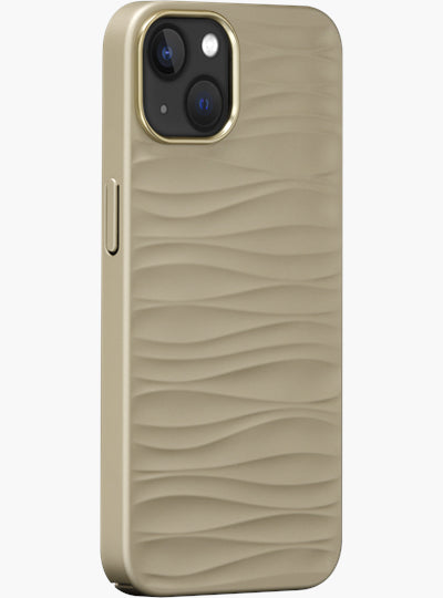 dbramante1928 Backcover – für Apple iPhone 13, Recycling-Kunststoff, beige, bis 1,2 m sturzsicher