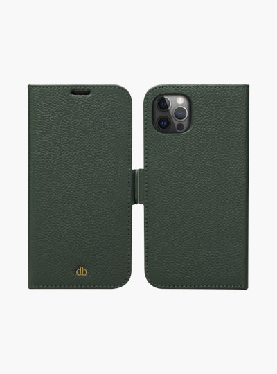 dbramante1928 New York – Folio – für Apple iPhone 12, 3 Kartenfächer, Evergreen