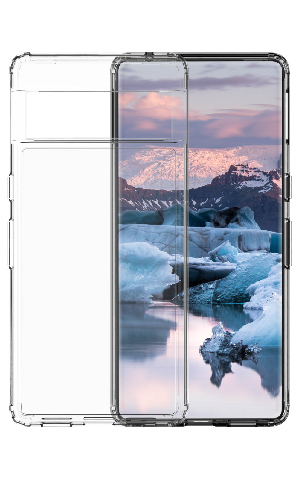 dbramante1928 Backcover – für Google Pixel 7 Pro, Recycling-Kunststoff, transparent, bis 3 m sturzsicher