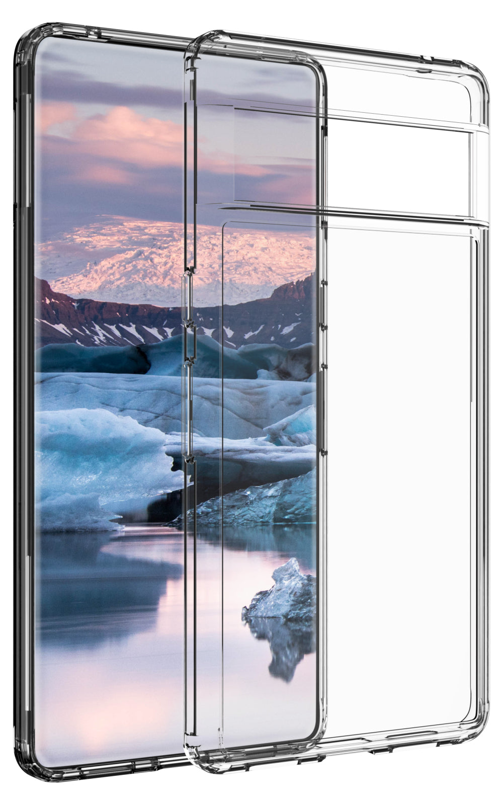 dbramante1928 Backcover – für Google Pixel 7 Pro, Recycling-Kunststoff, transparent, bis 3 m sturzsicher