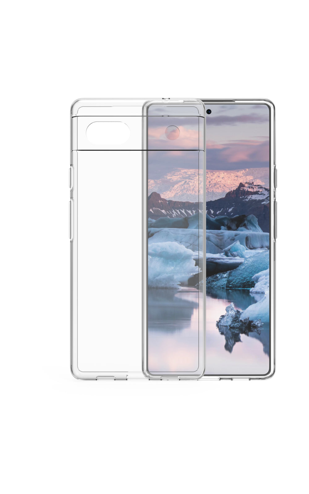 dbramante1928 Greenland Backcover – für Google Pixel 6a, Recycling-Kunststoff, transparent, kabelloses Laden