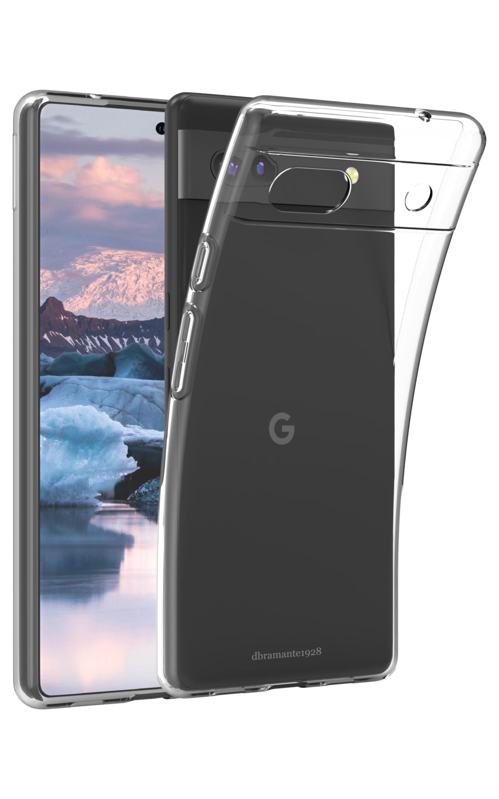 dbramante1928 Greenland Backcover – für Google Pixel 6a, Recycling-Kunststoff, transparent, kabelloses Laden