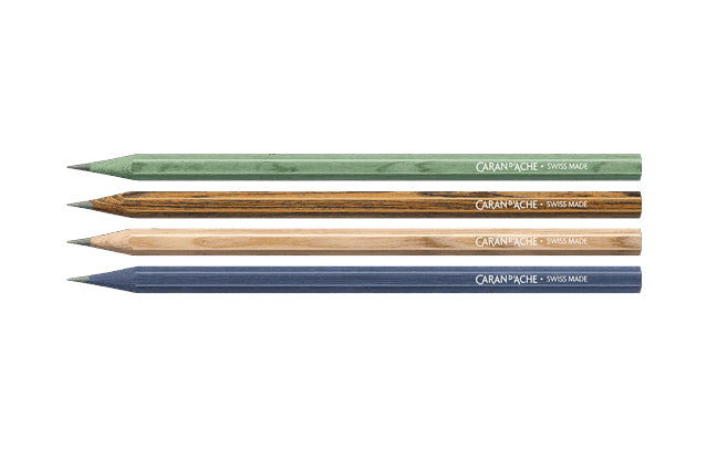 Caran d-Ache Caran d’Ache Limited Edition Bleistift, HB, Mine Ø 2,1 mm, farbig sortiert – 4er-Set
