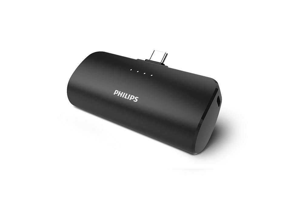 Philips DLP2510C/03 Wireless Powerbank 2'500 mAh, schwarz