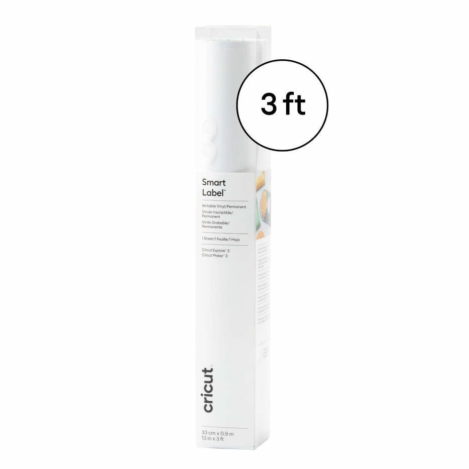 Cricut Vinylfolie (selbstklebend), transparent, 33 × 91 cm, 1 Rolle, für Cricut Maker 3, Cricut Explore 3