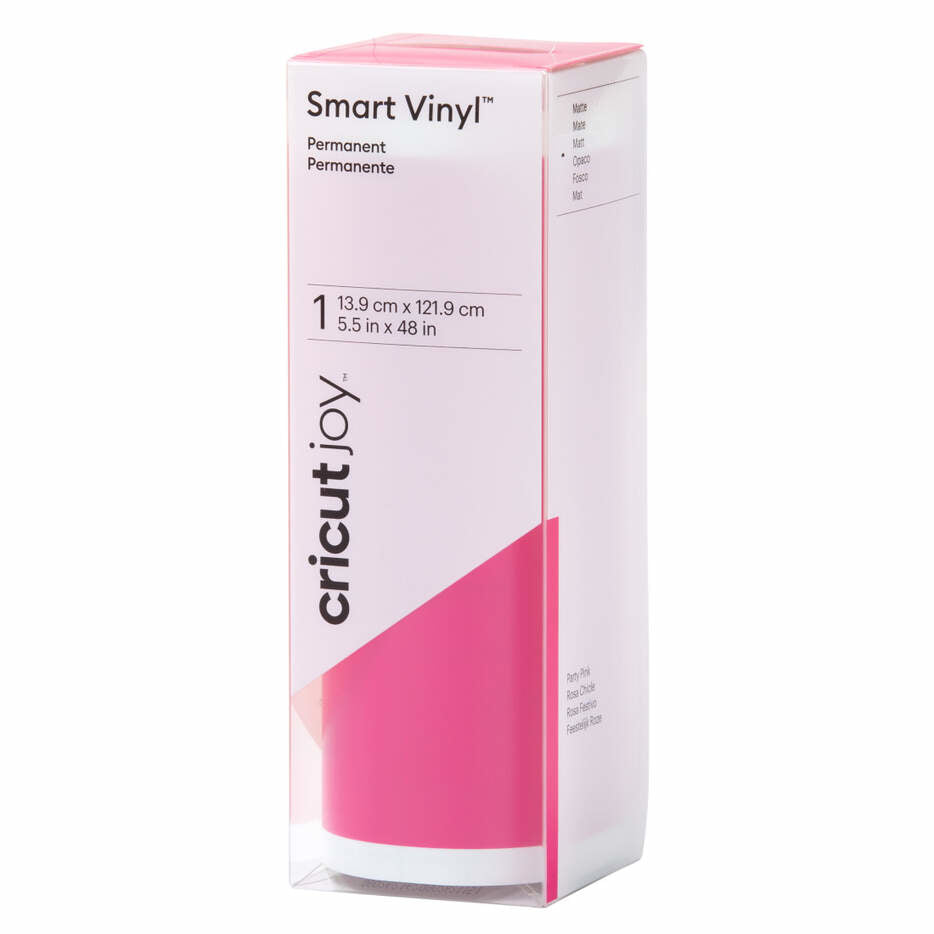 Cricut Matte Vinylfolie – Pink – 13,9 × 121,9 cm – für CRICUT JOY Schneideplotter