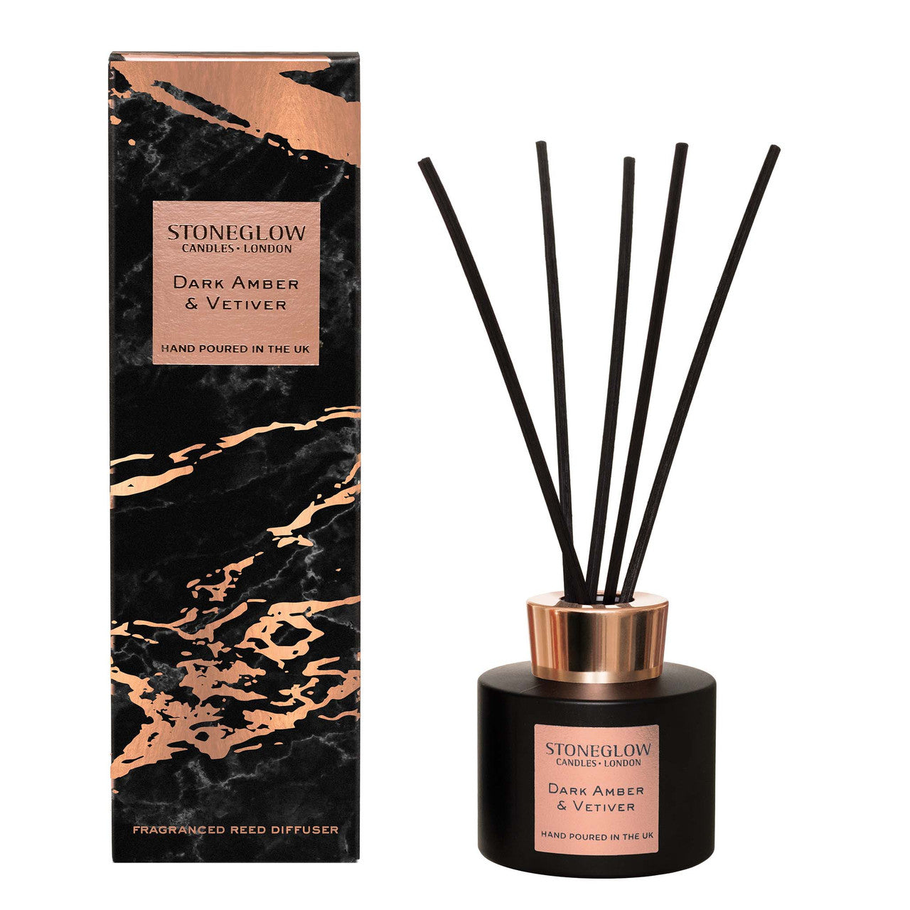 Stoneglow Dark Amber & Vetiver – Duftstäbchen, 120 ml