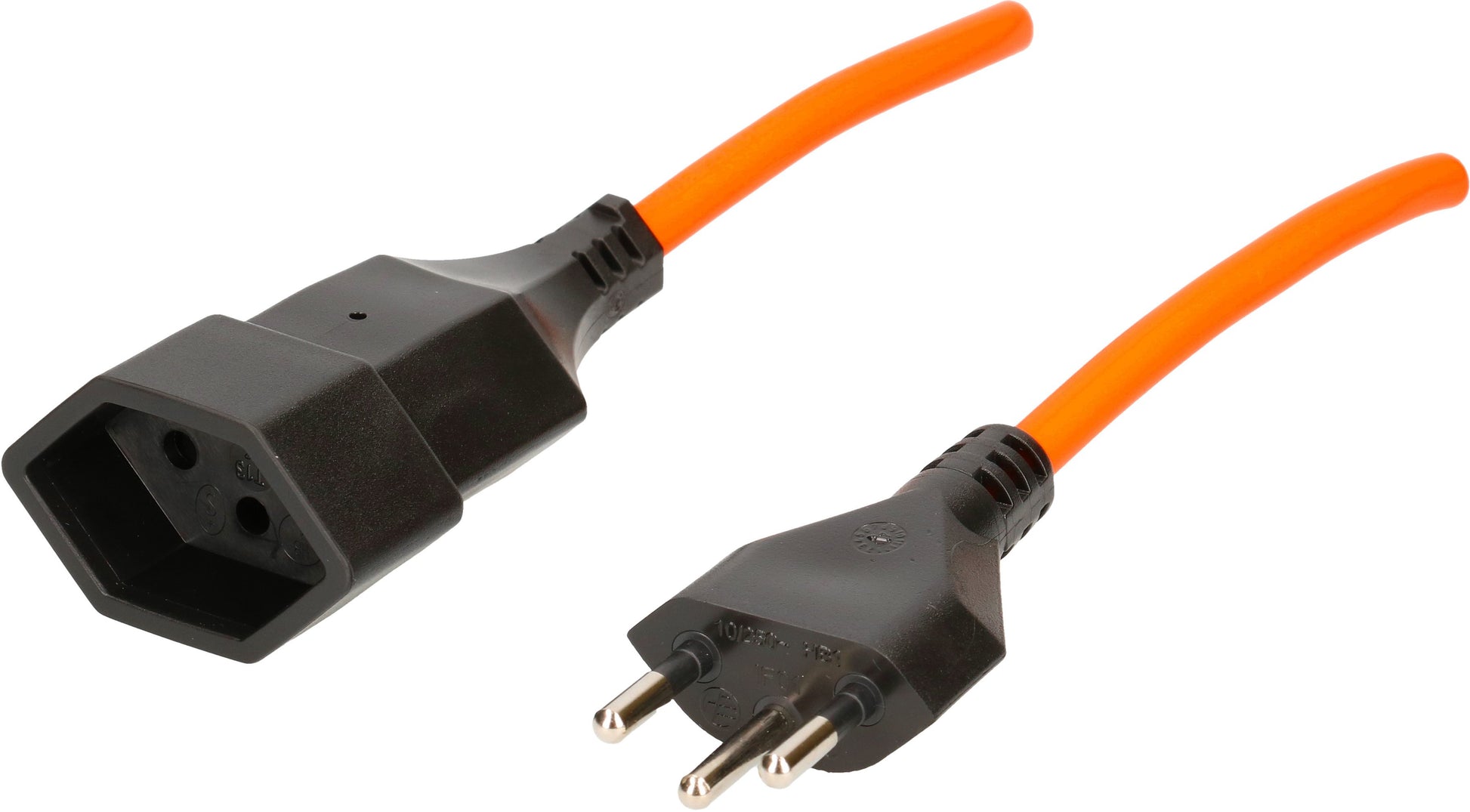Max Hauri AG Max Hauri Verlängerungskabel – T12–T13, 25 m, mit Kinderschutz, 3×1,5 mm², Orange