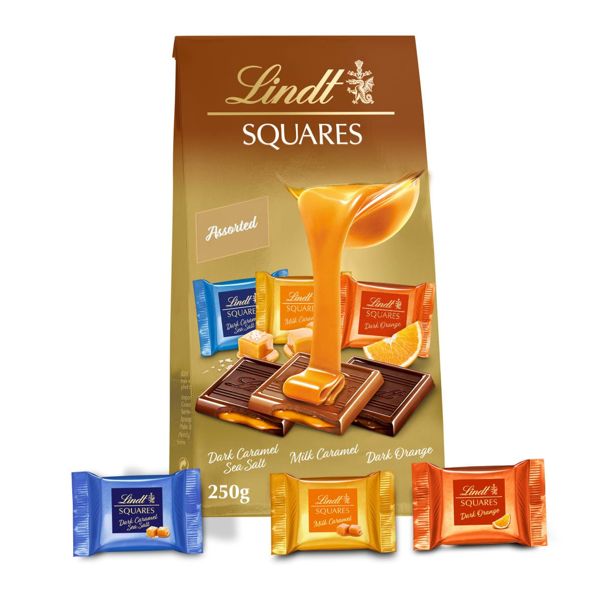 Lindt SQUARES Pralinés – Sortiert – 250 g