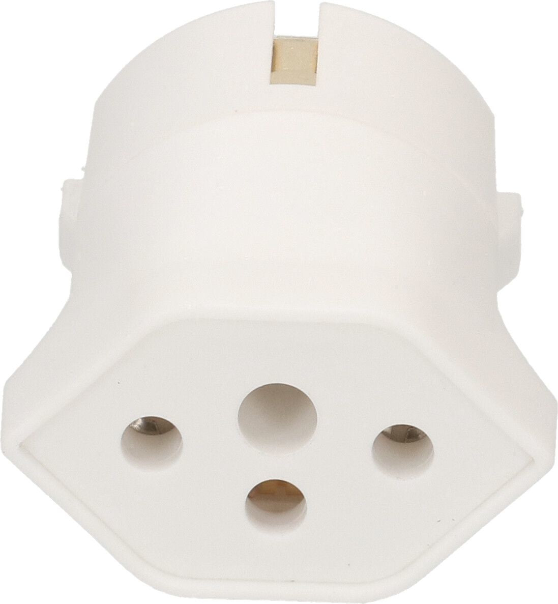 Max Hauri AG Max Hauri 163656 Fixadapter T13 zu Schuko – 10 A, 230 V, 2300 W, 3-polig (geerdet), Weiss