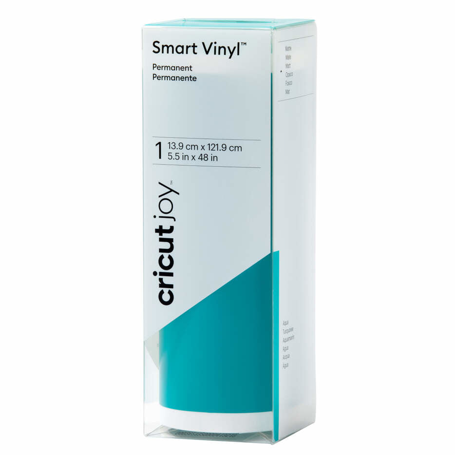 Cricut Matte Vinylfolie – Aqua – 13,9 × 121,9 cm – für JOY Schneideplotter