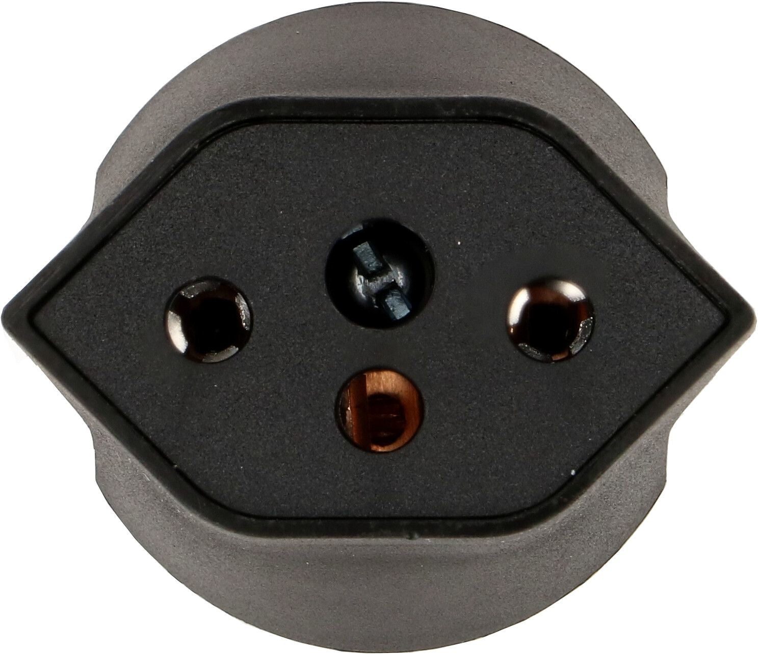 Max Hauri AG 163655 Fixadapter T13 zu Schuko – 230 V, 10 A, 3-polig, Schwarz