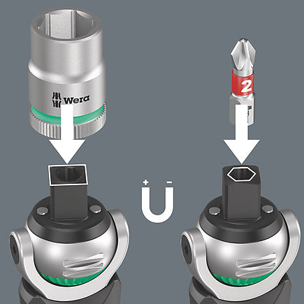 Wera Schraubendreher-Set Zyklop Pocket Set 2 – Antrieb 3/8" – 05004281001