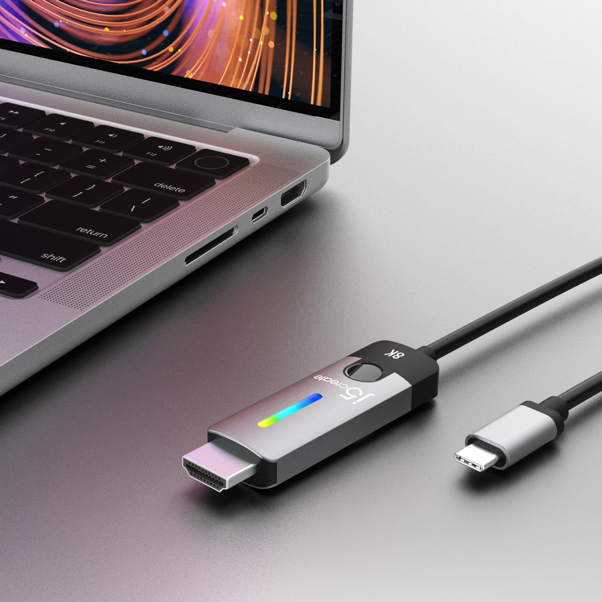 j5create USB-C auf HDMI Adapter, HDMI 2.1, 8K