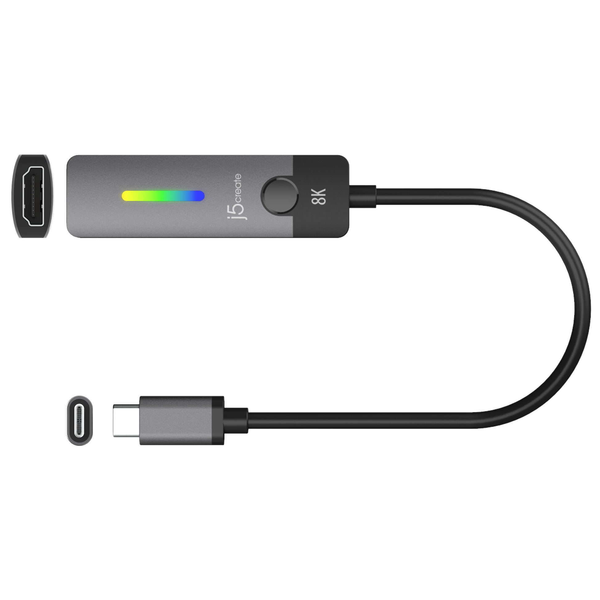 j5create USB-C auf HDMI Adapter, HDMI 2.1, 8K