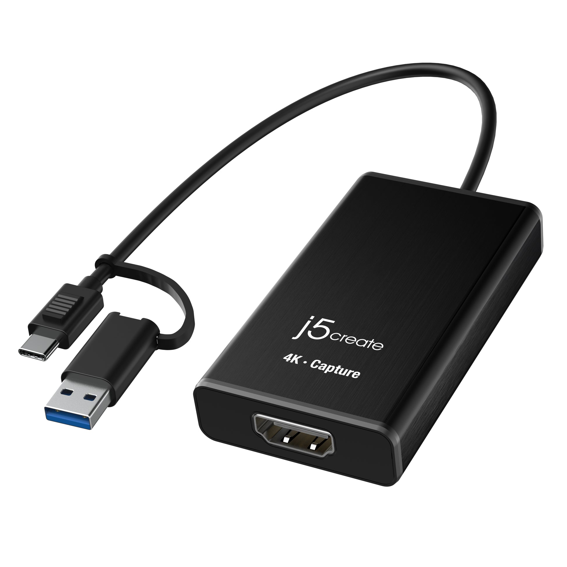 j5create JVA11-N 4K-HDMI-Aufnahmeadapter – USB 3.2 Gen 1, USB-A/USB-C, 3840×2160 (4K30 fps)