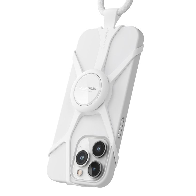 Vonmählen Infinity Plus – Smartphone-Trageband – Nylon/Silikon, Handyhülle, für Smartphones, Weiss